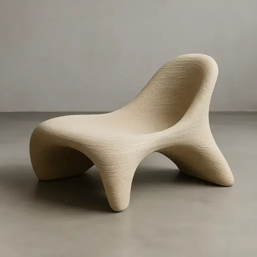 Organic 3D-Printed Bench 